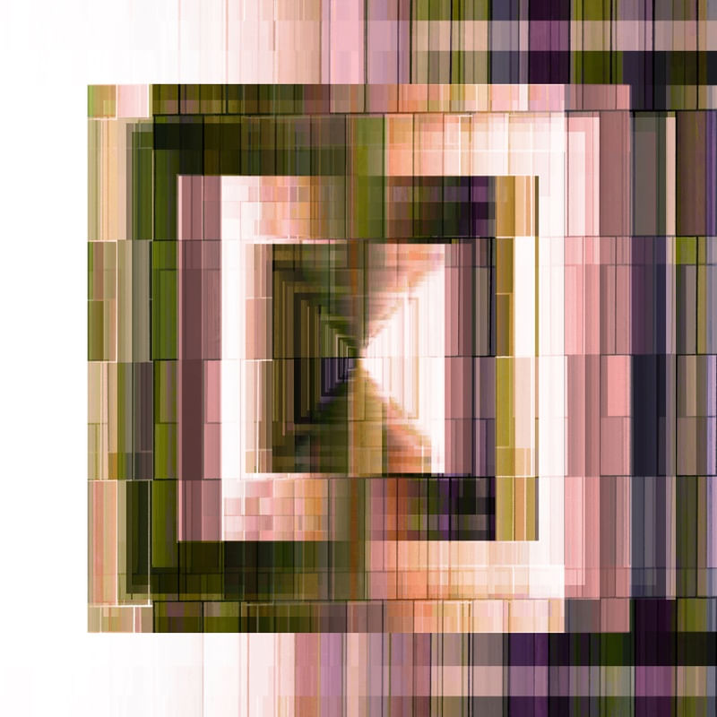 COMPLEX CODING 6 QUADRADO, ROSA ROXO VERDE GEOMETRICO ABSTRATO FORMAS GRAPHICO