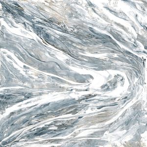 SURRENDER 4 QUADRADO, ABSTRATO ONDAS ELEGANTE OCEANO ORGANICO PINTURA