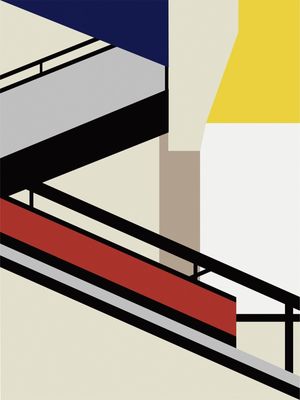 BAUHAUS WEIMAR BUILDING STAIRS