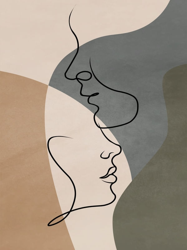 ABSTRACT LOVER FACE LINES PART 2