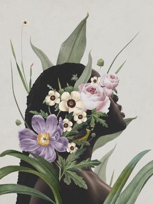 PURPLE FLOWER LADY