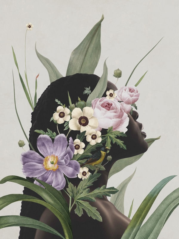 PURPLE FLOWER LADY