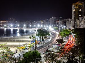 LUZES NOTURNAS NA PRAIA DE COPACABANA