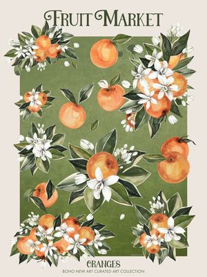 EMEL TUNABOYLU - FRUIT MARKET ORANGES