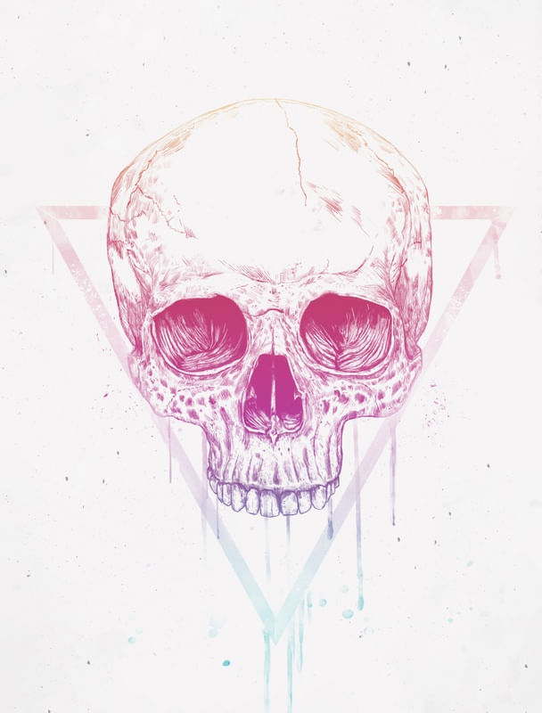 SKULL IN TRIANGLE