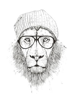 COOL LION (BW)