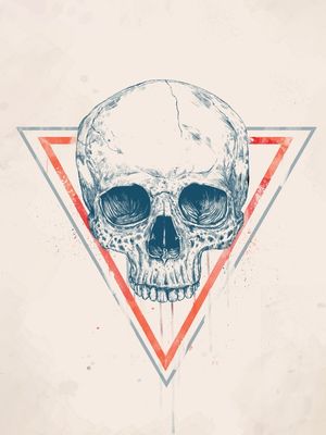 SKULL IN TRIANGLES II