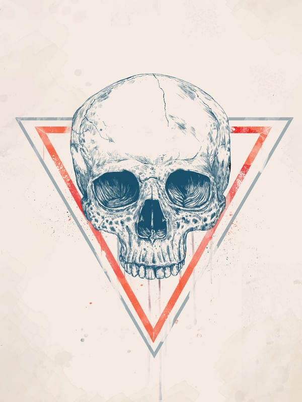 SKULL IN TRIANGLES II