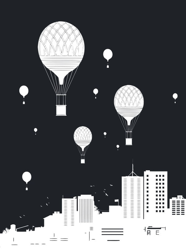 BALLOONS AND THE CITY