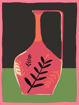 MINIMAL ABSTRACT ART VASE 15