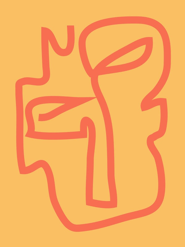 ABSTRACT LINE ART FACE 9