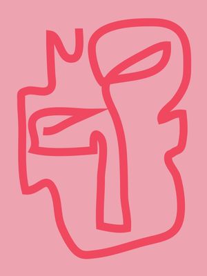 ABSTRACT LINE ART FACE 8