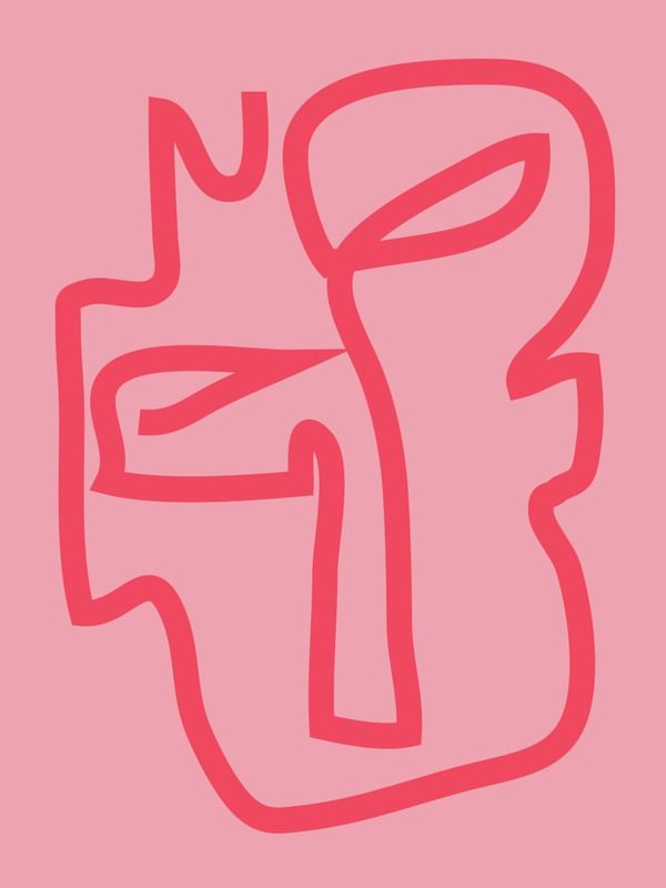 ABSTRACT LINE ART FACE 8