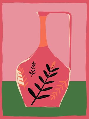 MINIMAL ABSTRACT ART VASE 16
