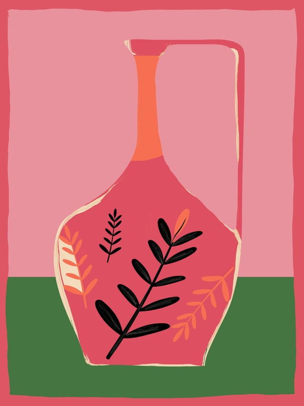 MINIMAL ABSTRACT ART VASE 16
