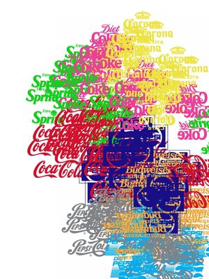 SOFT DRINKS AND BEERS 2 - TIPOGRAFIA - POP ART - ABSTRATO