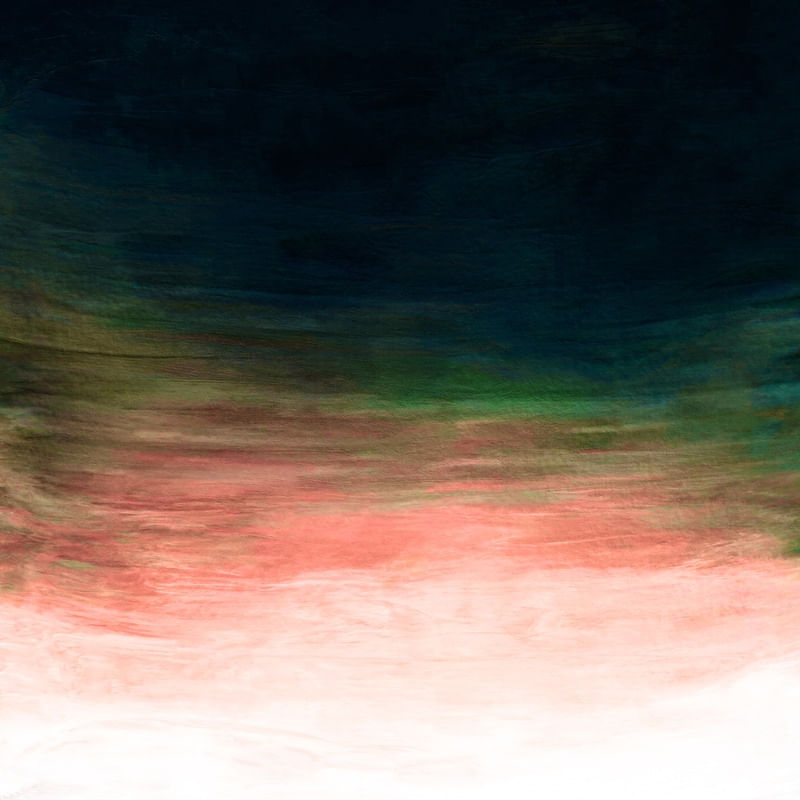 SUNDOWNER 2, ABSTRATO POR DO SOL COLORIDO MINIMALISTA NUVENS PINTURA