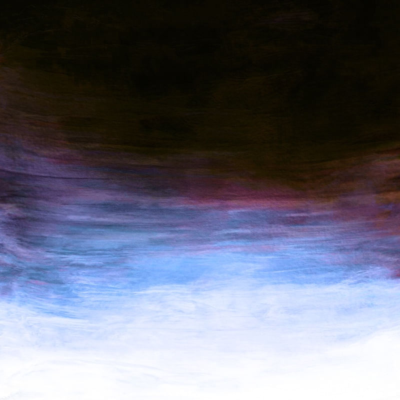 SUNDOWNER 3, ABSTRATO POR DO SOL COLORIDO MINIMALISTA NUVENS PINTURA