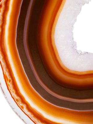 CRISTAL DE ÁGATA ALARANJADO ABSTRATO