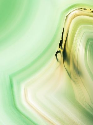 CRISTAL DE ÁGATA VERDE ABSTRATO IV