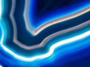 CRISTAL DE ÁGATA AZUL ABSTRATO