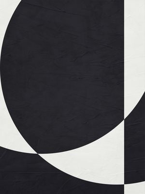 ARTE CONTEMPORÂNEA DE FORMAS GEOMÉTRICAS PRETO E BRANCO - ABSTRATO GEOMETRICO - 627A2