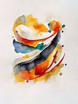 ABSTRATOS DE AQUARELA - 01