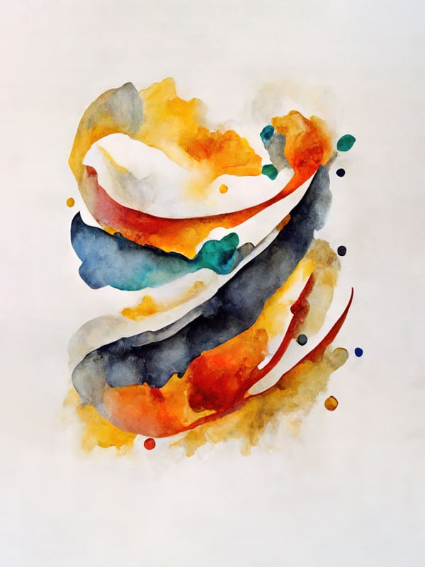 ABSTRATOS DE AQUARELA - 01