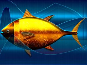ARTE PEIXE ATUM COLOSSAL