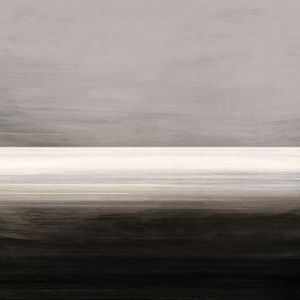LIGHT ON THE HORIZON 6 SEPIA NEUTRO QUADRADO - ABSTRATO MINIMALISTA PAISAGEM PINTURA