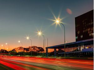 PALÁCIO DO BURITI NO PÔR DO SOL
