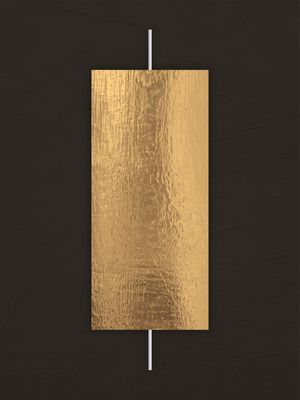 QUADRO DEDECORATIVO COM DETALHES DOURADOS - ABSTRATO GEOMÉTRICO GOLD - 18A