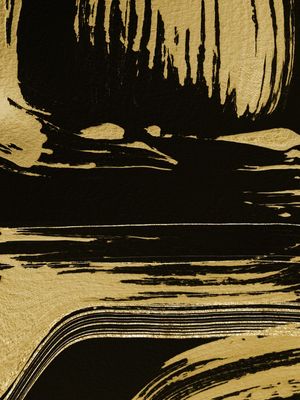 QUADRO DEDECORATIVO COM PINCELADA DOURADA - ABSTRATO GEOMÉTRICO GOLD - 15A