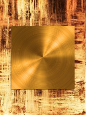 TRIO DE QUADROS DECORATIVOS COM DETALHES DOURADOS - ABSTRATO GEOMÉTRICO GOLD - 17A