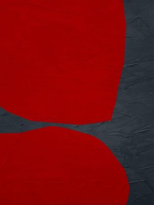 ARTE CONTEMPORÂNEA COLORIDA LARANJA PRETO - ABSTRATO ORGÂNICO - 224A2