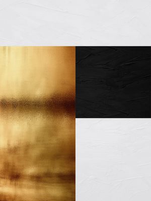 ARTE COLORIDA COM DETALHE DOURADO - ABSTRATO GEOMÉTRICO GOLD - 21A