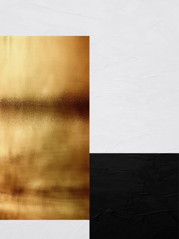 ARTE COLORIDA COM DETALHE DOURADO - ABSTRATO GEOMÉTRICO GOLD - 21C