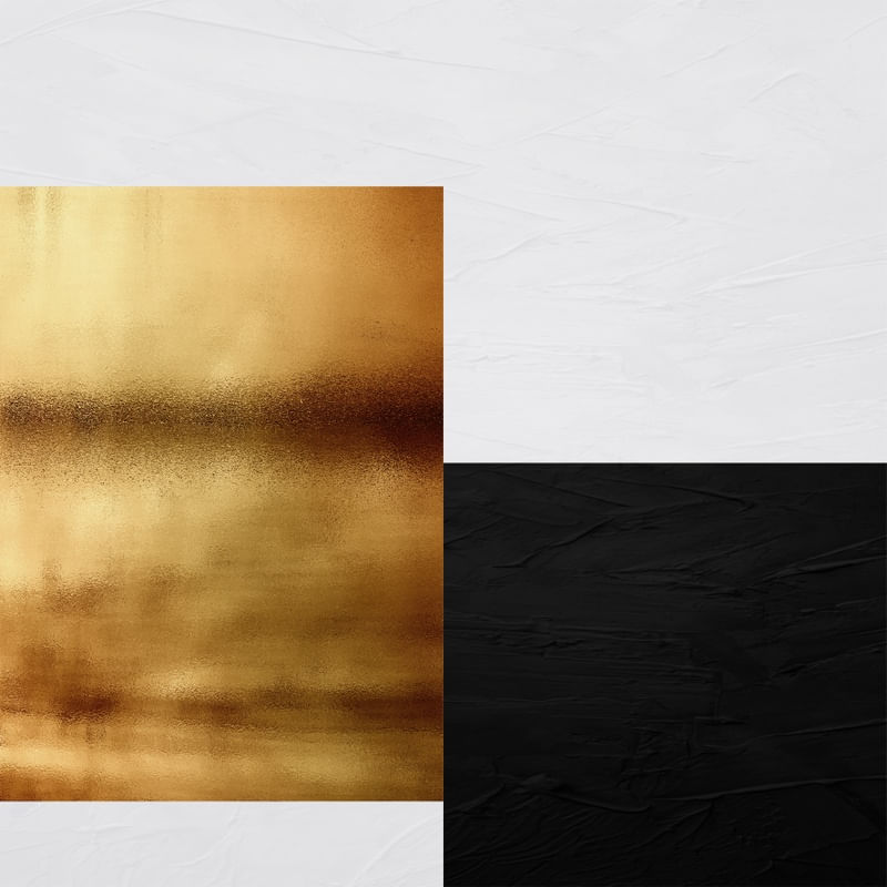 ARTE COLORIDA COM DETALHE DOURADO - ABSTRATO GEOMÉTRICO GOLD - 21C - Q