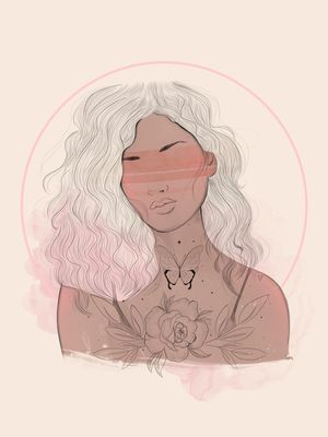 GAROTA COM FLORES