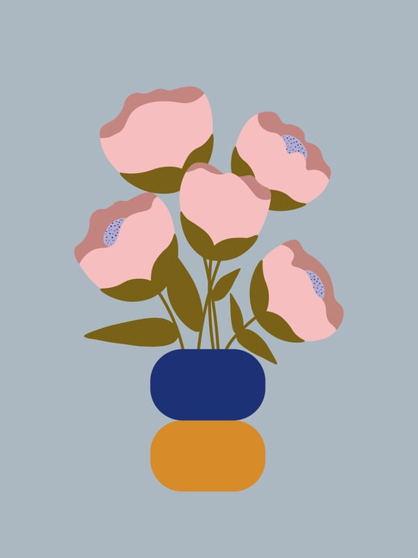 ROSAS NA ESTANTE