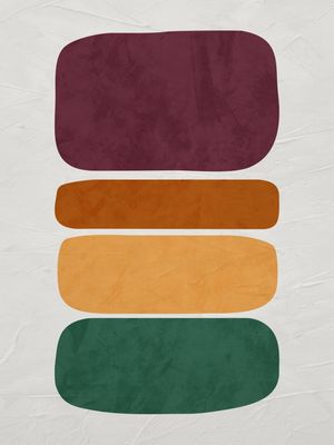 ARTE CONTEMPORANEA COLORIDA VINHO VERDE - ABSTRATO ORGÂNICO - 225A4