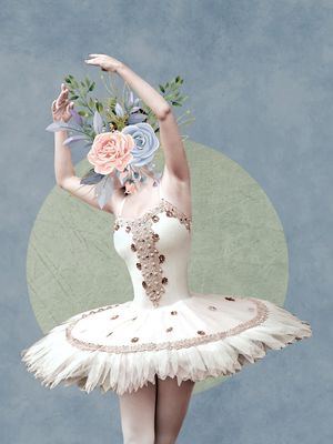 BALLERINA ABSTRACT FLOWER 00