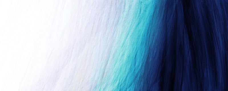 HUSH 2 PANORAMICO TURQUESA INDIGO AZUL - ABSTRATO ORGANICO MINIMALISTA COLORIDO PINTURA