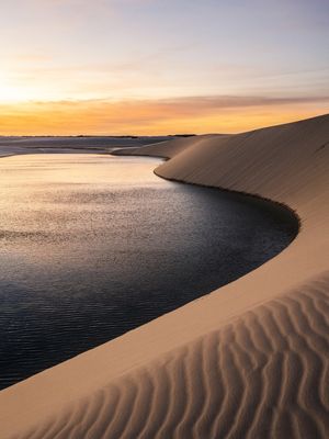 LENÇÓIS MARANHENSES 22 - PÔR DO SOL DOURADO