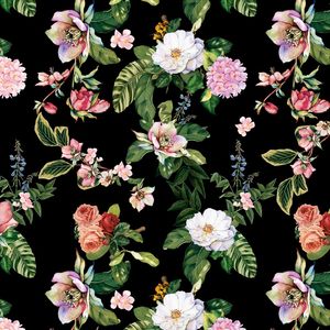 FLORAL NEGRO