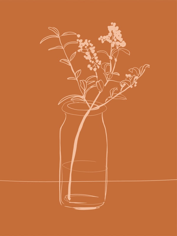 FLOWER LINE ART 6