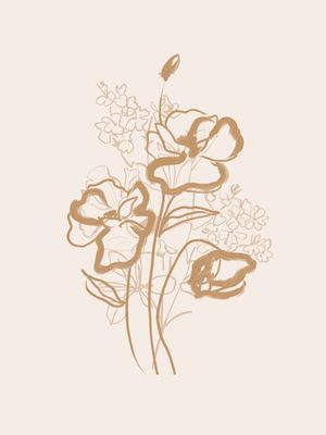 FLOWER LINE ART 7