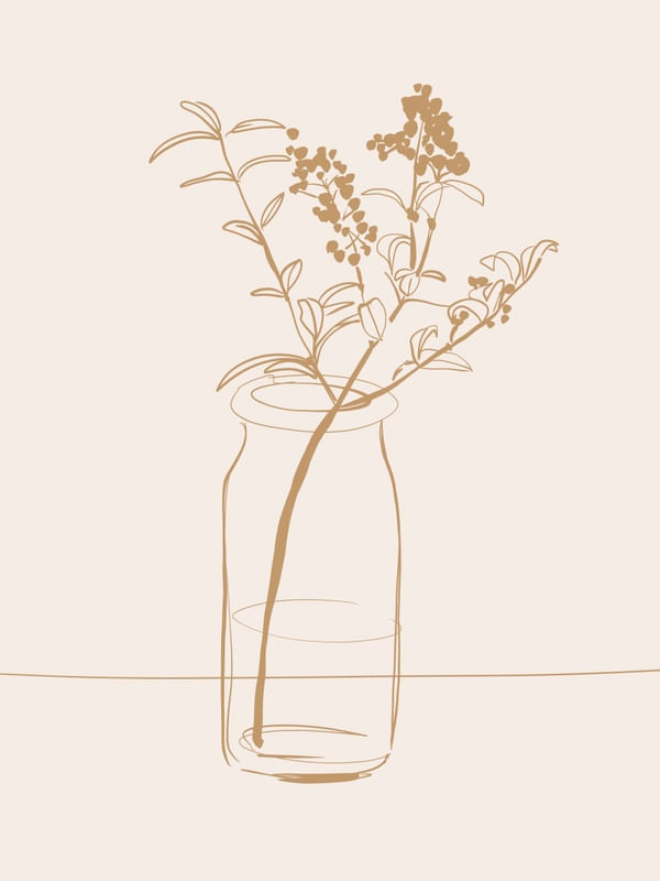 FLOWER LINE ART 8