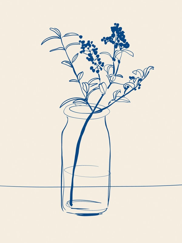 FLOWER LINE ART 14