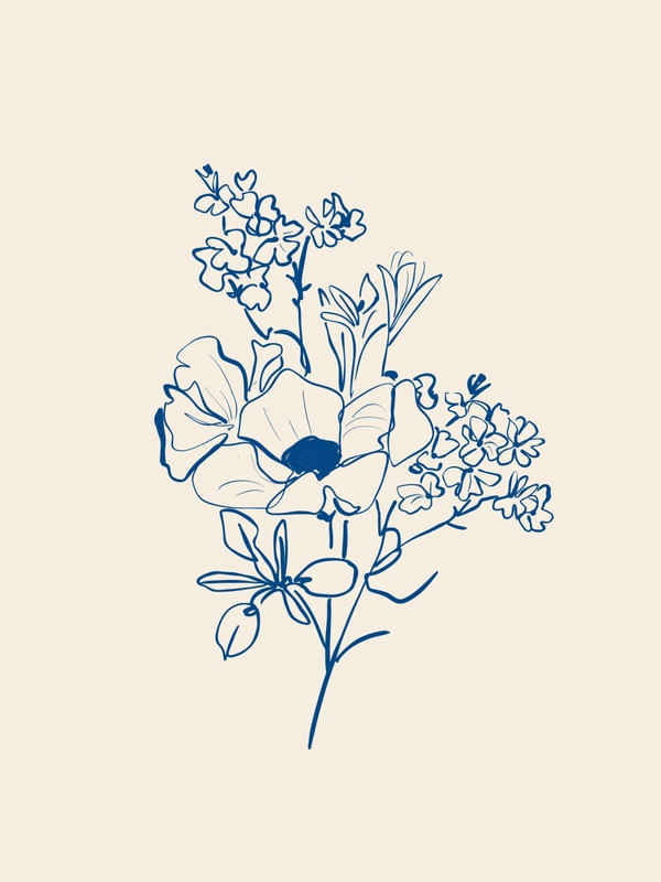FLOWER LINE ART 15